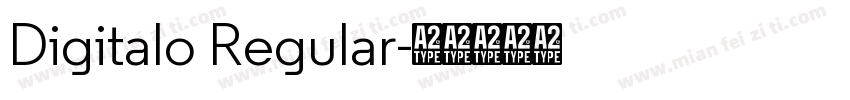 Digitalo Regular字体转换
